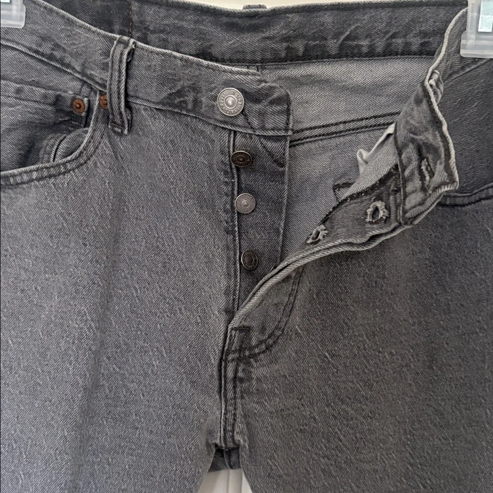 Men’s Levi’s 501 Jeans Size 30x30 Gray - Picture 5 of 8